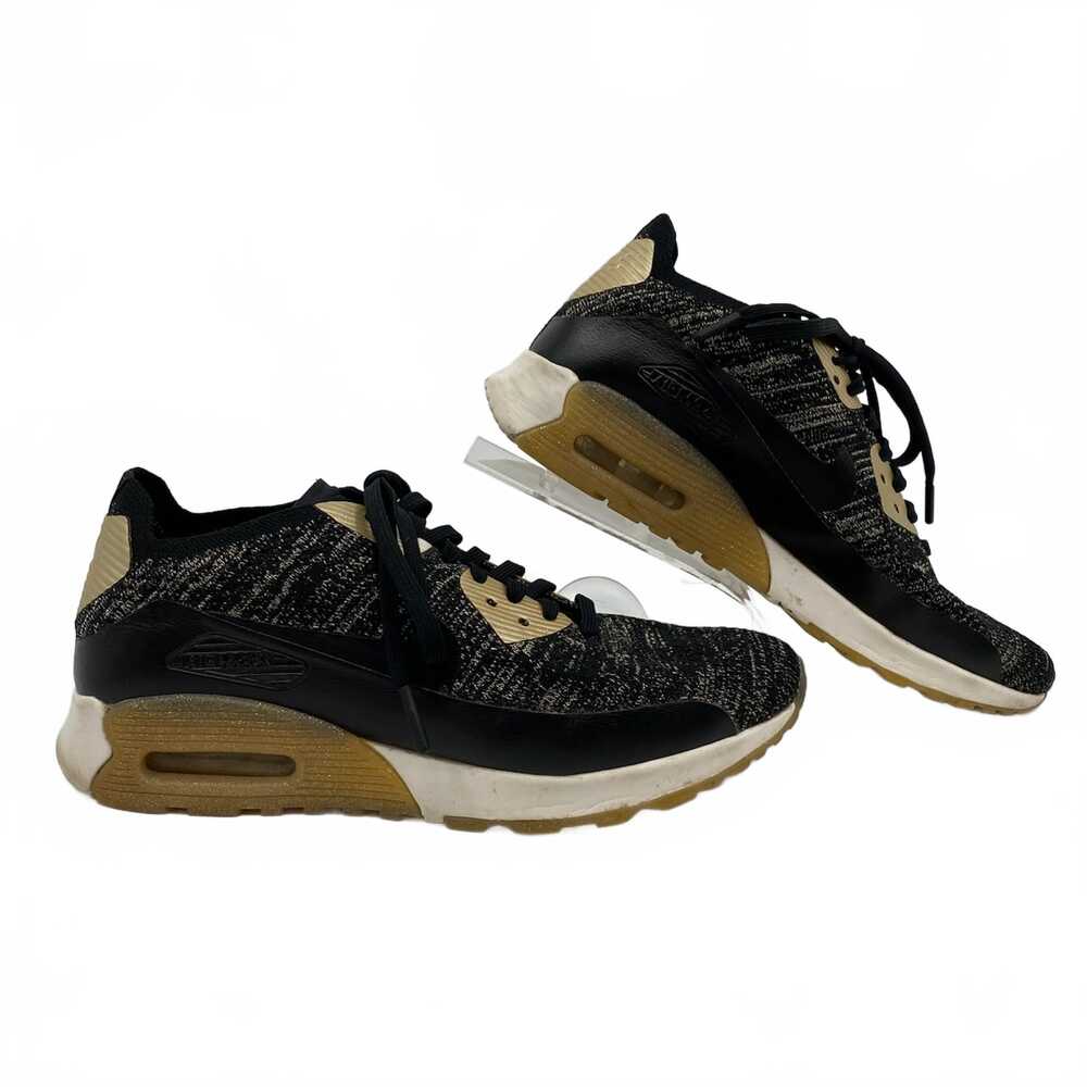 Nike Black Gold Air Max 90 Ultra Flyknit Sneakers | Women’s US9